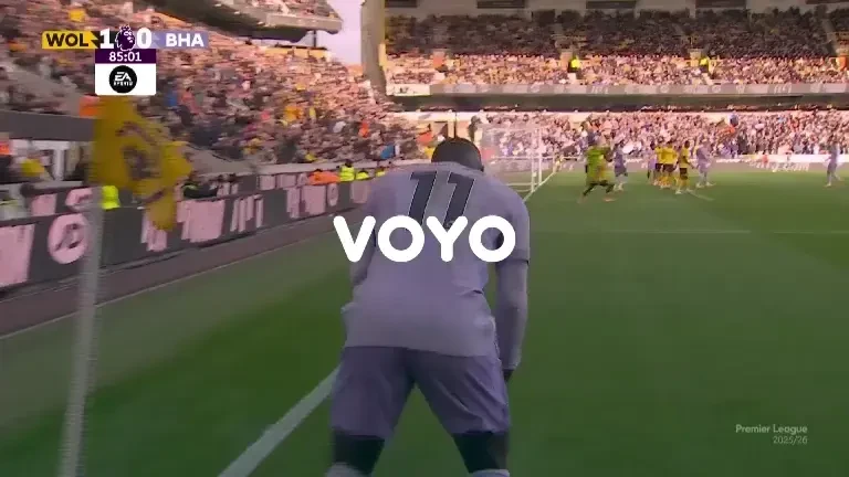 Van Hecke egalează în min. 86, Wolves - Brighton 1-1 (05.10.2025)